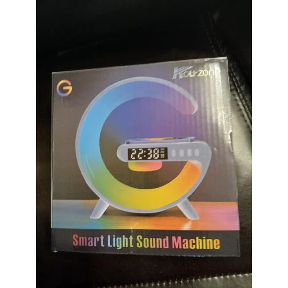 LED Desk Lamp Night Light Wireless Charger Alarm Clock w/Bluetooth Speaker 15W - Picture 10 of 10